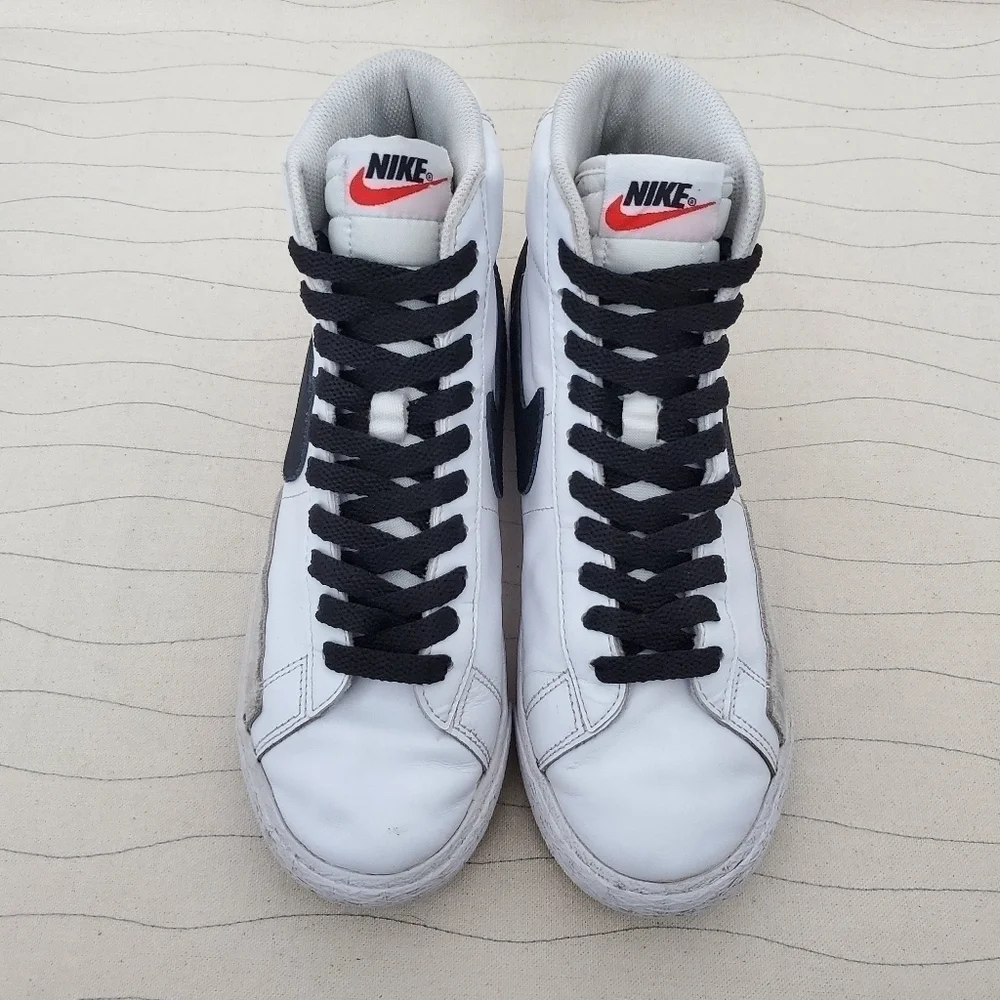 Nike Youth Blazer Mid GS Size White Black Casual Shoes Sneakers CZ7531-100 Sz 6Y